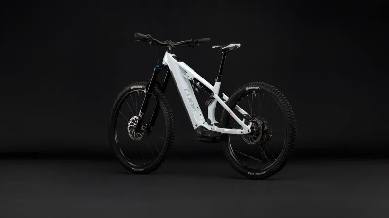 Cube Stereo Hybrid ONE77 HPC SLX 800 eMountain Bike in Hint of Mint/Orange-1