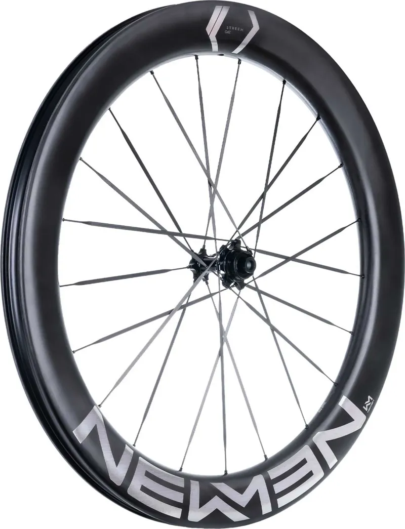 Newmen Wheel Streem Vonoa G.62 Cs 21h Fade R Sp Cl 12x100 Silver Front Wheel 700c-1