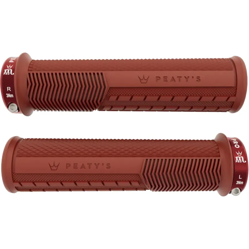 Peaty's Monarch Pro Knurl Grip Brick Red