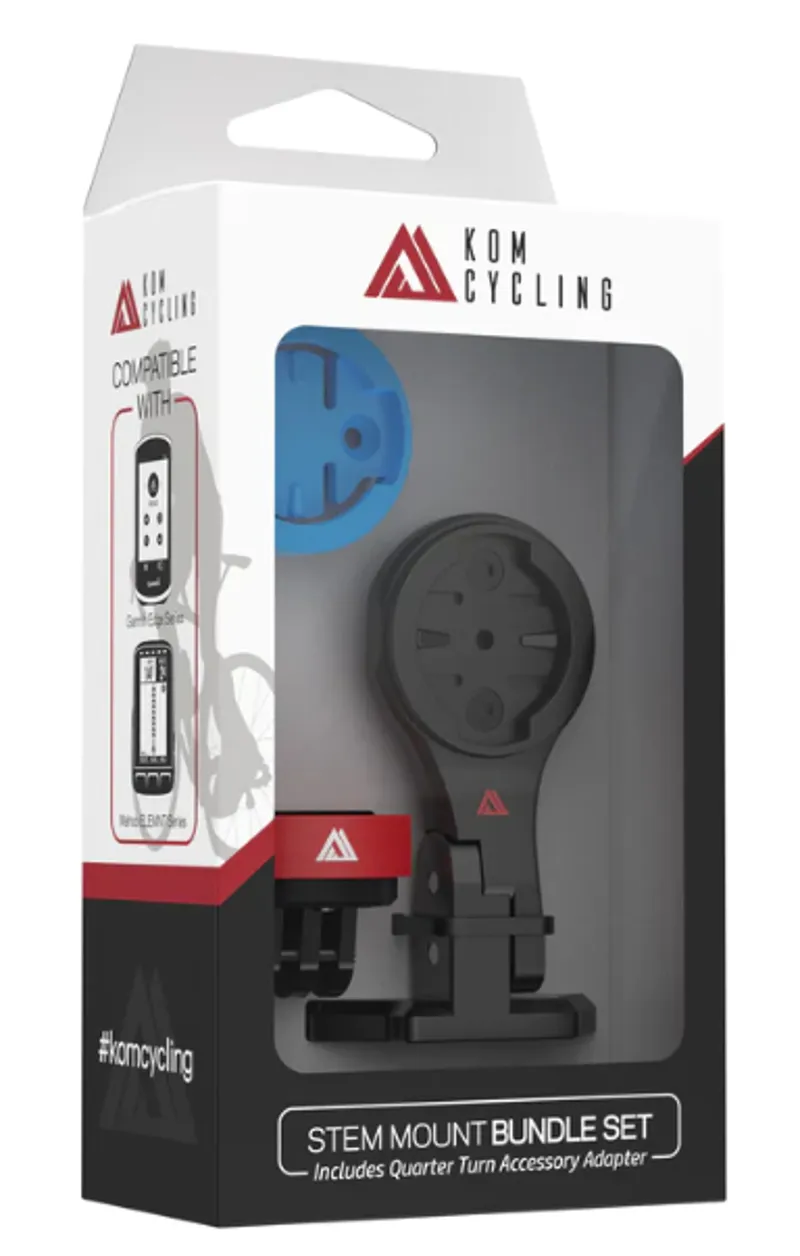 KOM Stem Mount Bundle Garmin Wahoo Compatible Black-3
