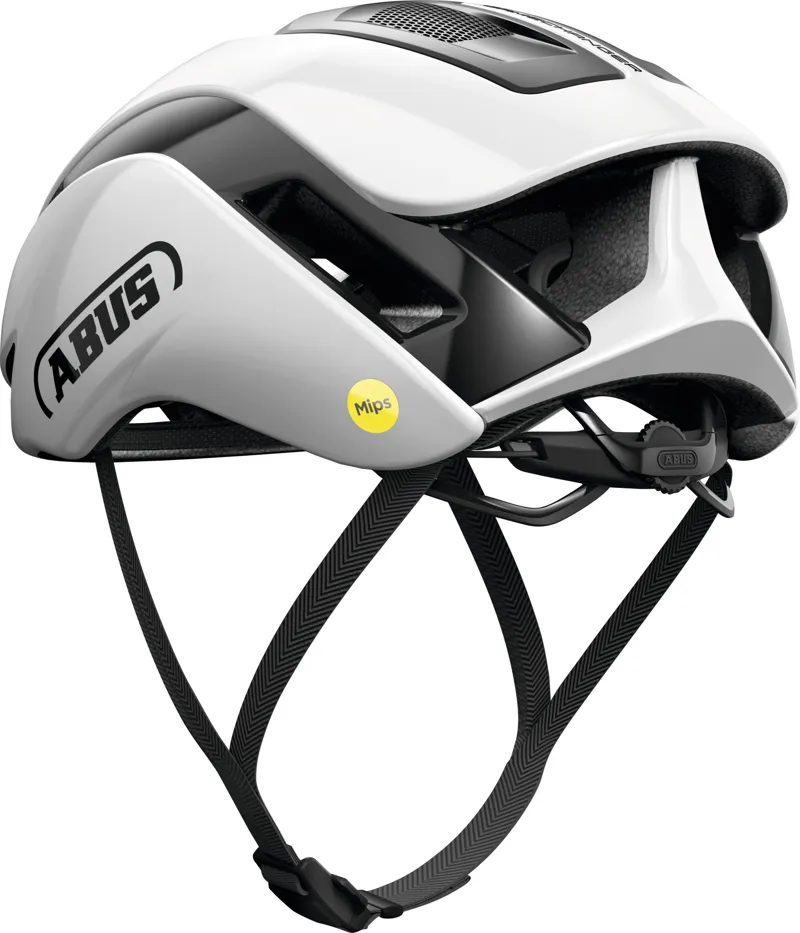 ABUS GameChanger 2.0 RF MIPS Round Fit Road Aero Elite Helmet In Shiny White-1