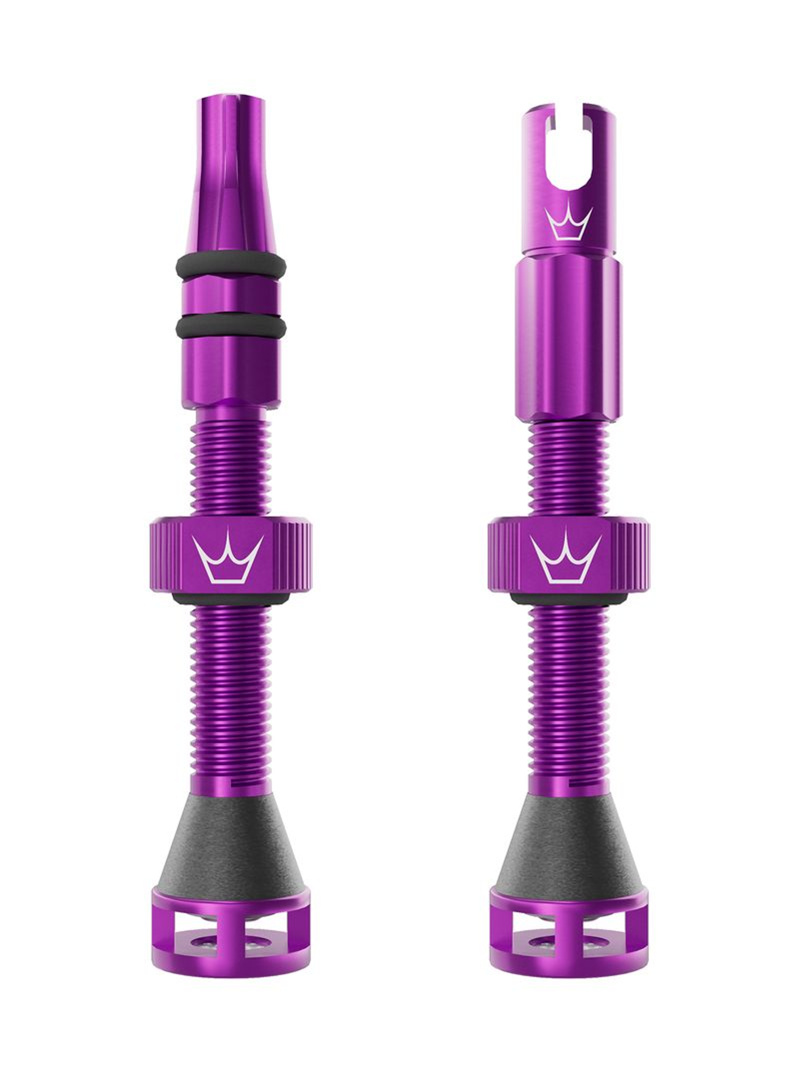 Peaty's Holeshot Fast Flow Tubeless Valves Purple