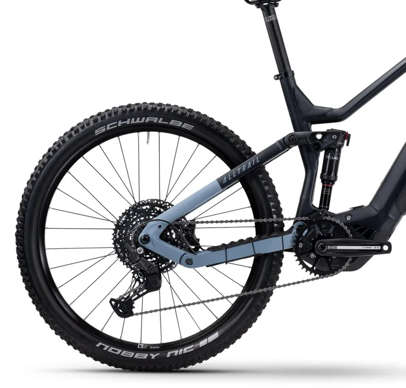 Haibike Alltrail 3 2025 - Electric Mountain Bike - Black / Blue Matt-4