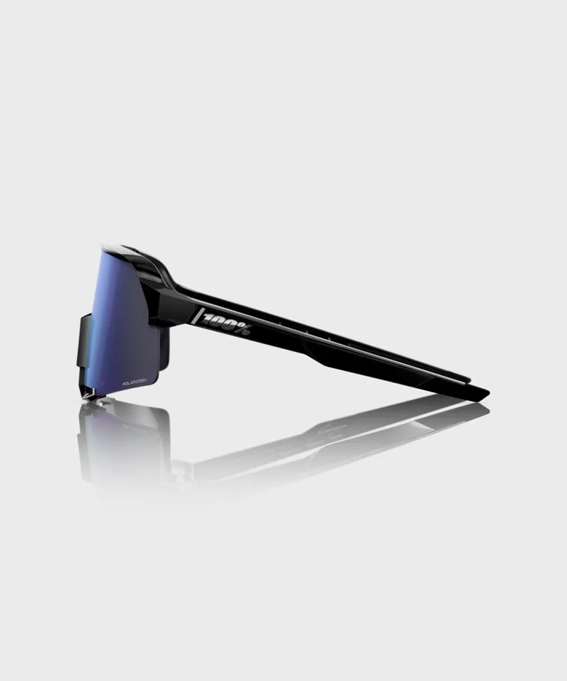 100% S3 Glasses - Polished Black / HiPER Lavender Mirror Polarized Lens Polished Black/HiPER Lavender Mirror Polarized Lens-3