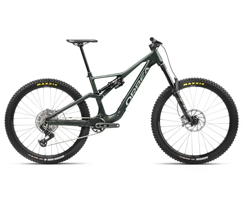 Orbea Rallon M11 Axs Mountain Bike In Forest Green Carbon/Blue Stone