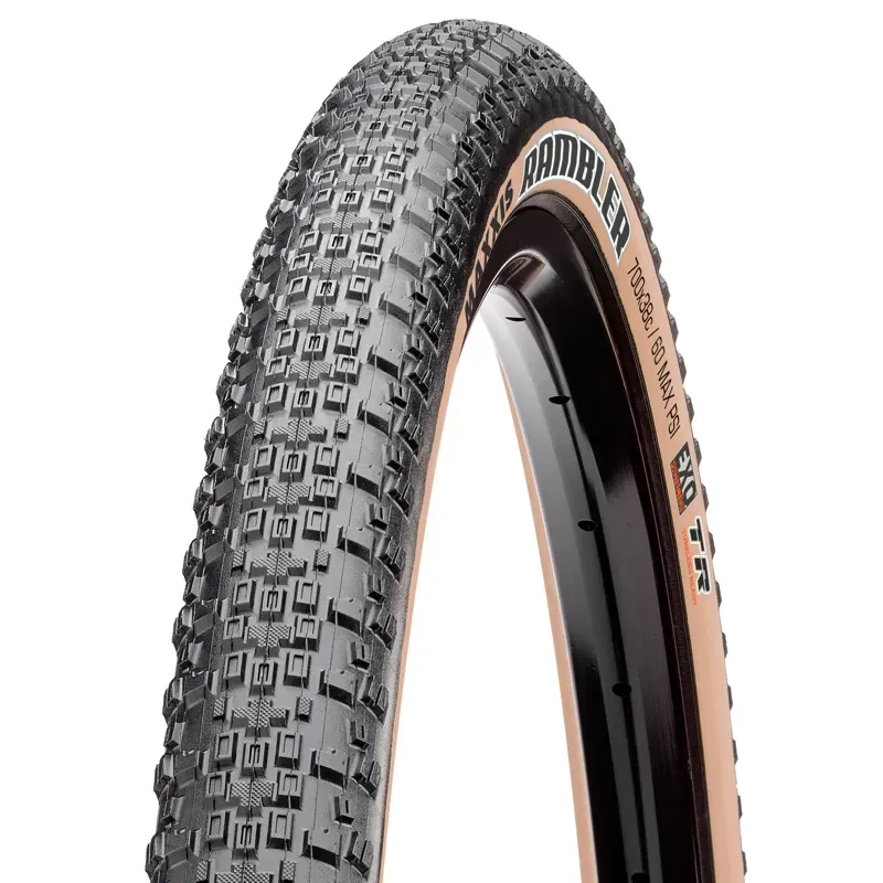 Maxxis Rambler Folding EXO Gravel Tyre in Brown-1