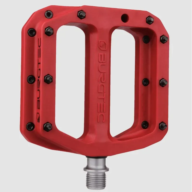Burgtec MK4 Composite Pedals in Race Red