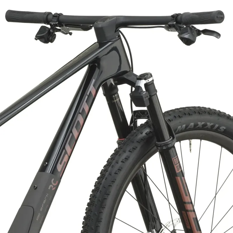 Scott Spark RC SL XC Mountain Bike in Piano Black/Carbon Black-4