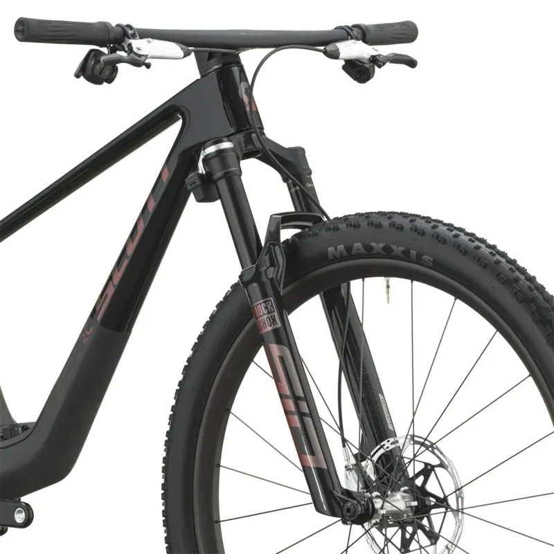 Scott Spark RC SL XC Mountain Bike in Piano Black/Carbon Black-3