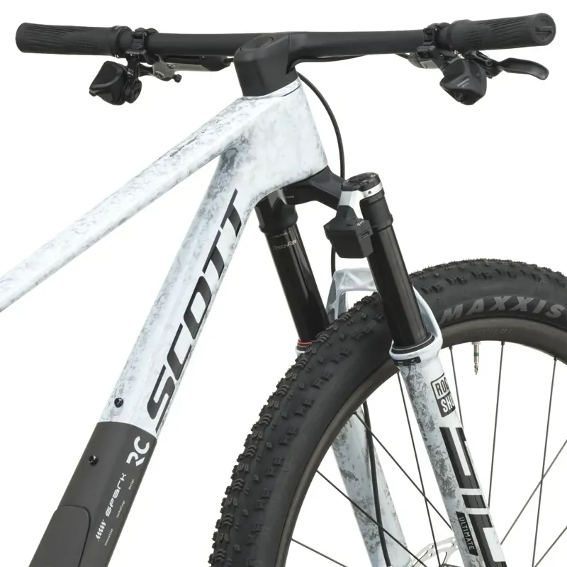Scott Spark RC World Cup EVO XC Mountain Bike in Rush White/Carbon Black-4