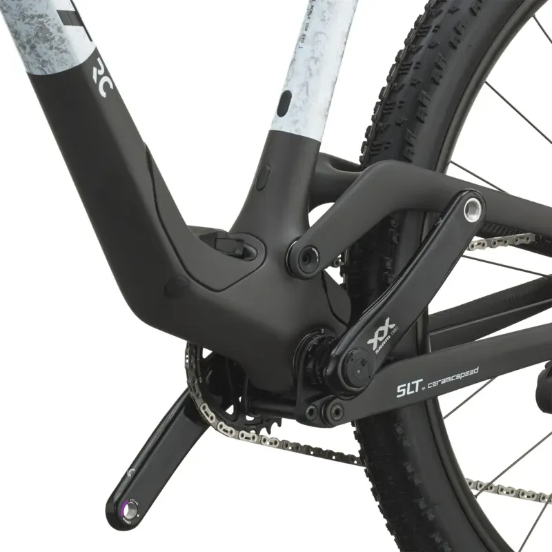 Scott Spark RC World Cup EVO XC Mountain Bike in Rush White/Carbon Black-6