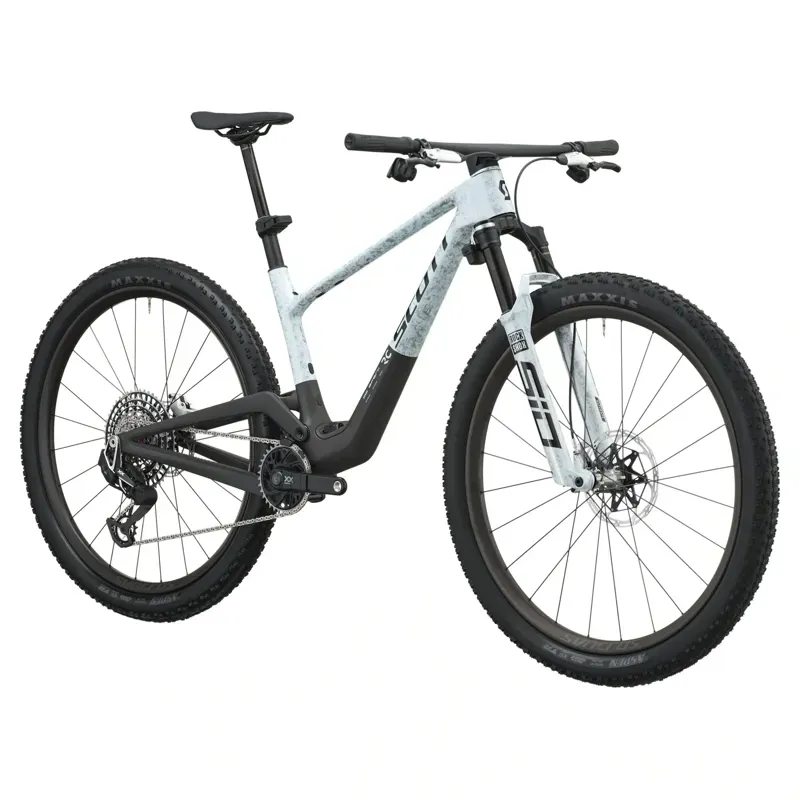 Scott Spark RC World Cup EVO XC Mountain Bike in Rush White/Carbon Black-1