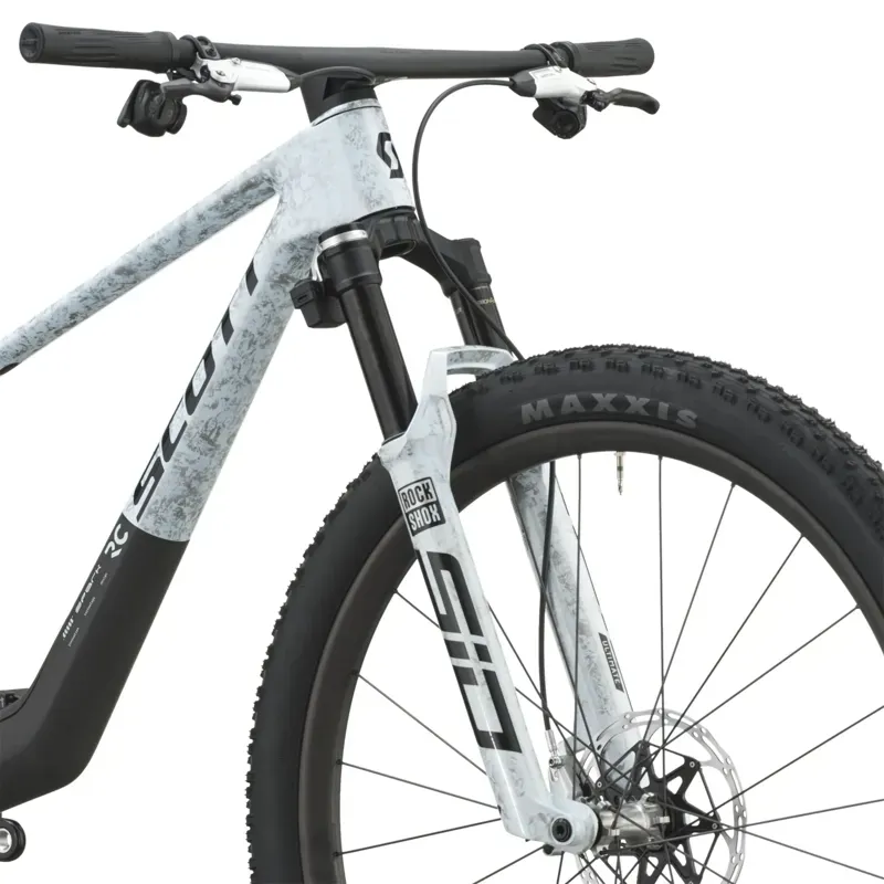 Scott Spark RC World Cup EVO XC Mountain Bike in Rush White/Carbon Black-3