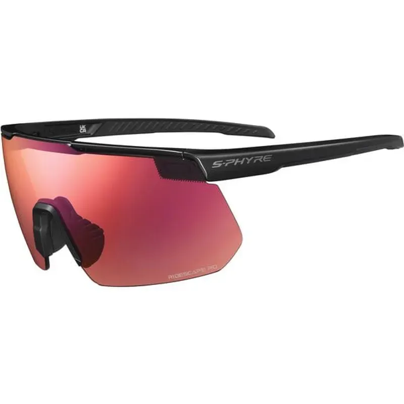 Shimano S-PHYRE RideScape Road Lens Glasses in Black-3