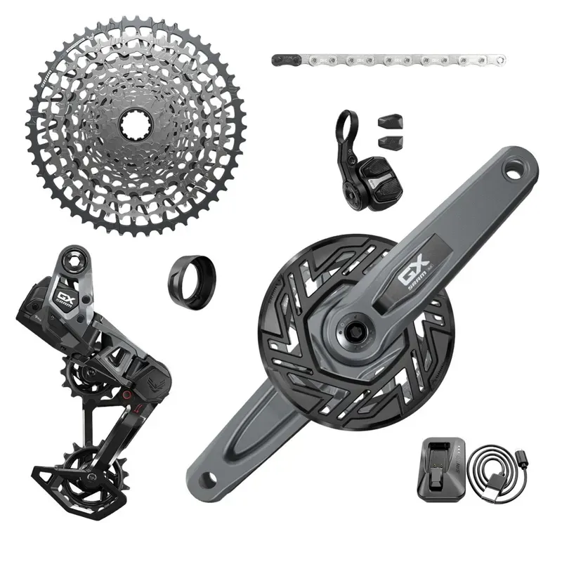 Sram - Gx T-Type Eagle E-Mtb 104bcd Transmission AXS Groupset 104bcd T-Type 34t 126l  Xs-1275 10-52t Cranks Not Included