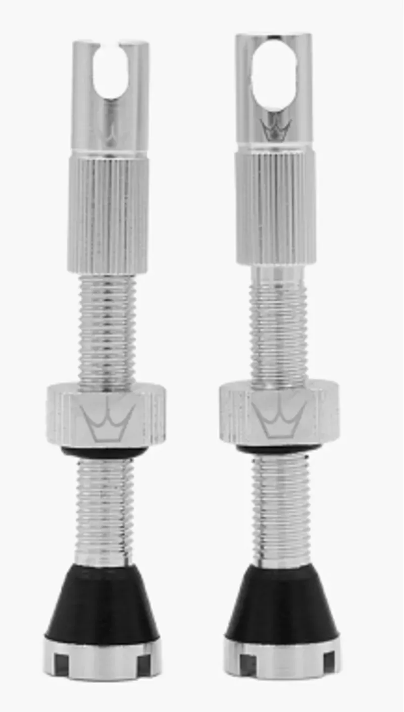 Peaty's X Chris King MK2 42mm Tubeless Valves in Silver