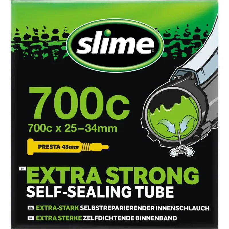 TUBE SLIME 700x28-32 Presta Black 700 x 28 - 32 inches