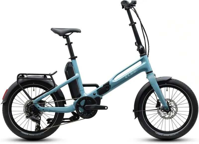 Cube Fold Hybrid 540 Folding eBike in Aruba Blue/Sky