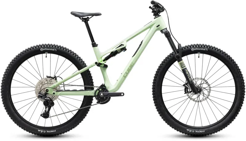 Cube Stereo HPC Race eMountain Bike in Lind Green/Green