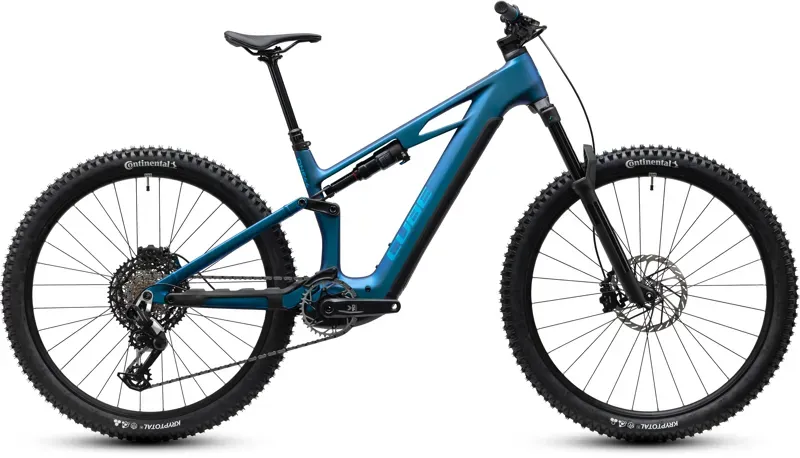 Cube Stereo Hybrid ONE44 HPC EXC 800 eMountain Bike in Nebula/Blue