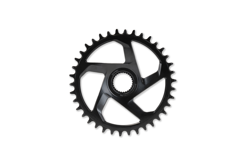Acid Hybrid HPS CL53 BDU37/31 34-tooth Chainring in Black-1