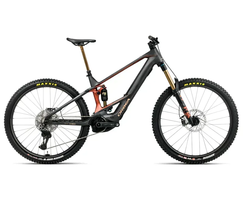 Orbea Wild M-LTD Mullet E-MTB In Diamond Carbon View Matt/Mars Red Gloss