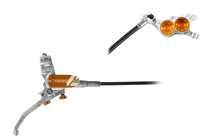 Tech 4 E4 - No Rotor-Silver/Orange-1