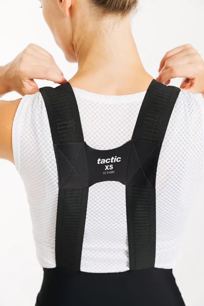 Tactic Sport Women's Divide Cargo Bib Shorts in Grey-6