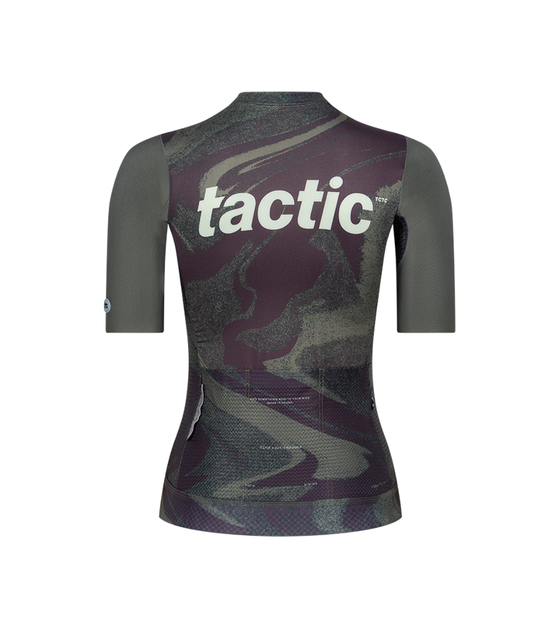 Tactic Sport Women's Divide Short Sleeve Jersey in Green-1
