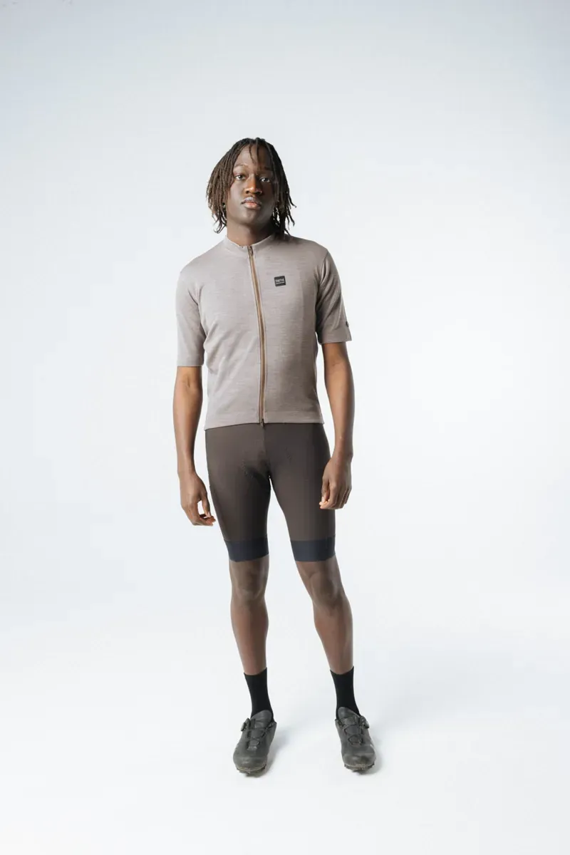 Tactic Sport Nomad Merino Short Sleeve Jersey in Brown-2