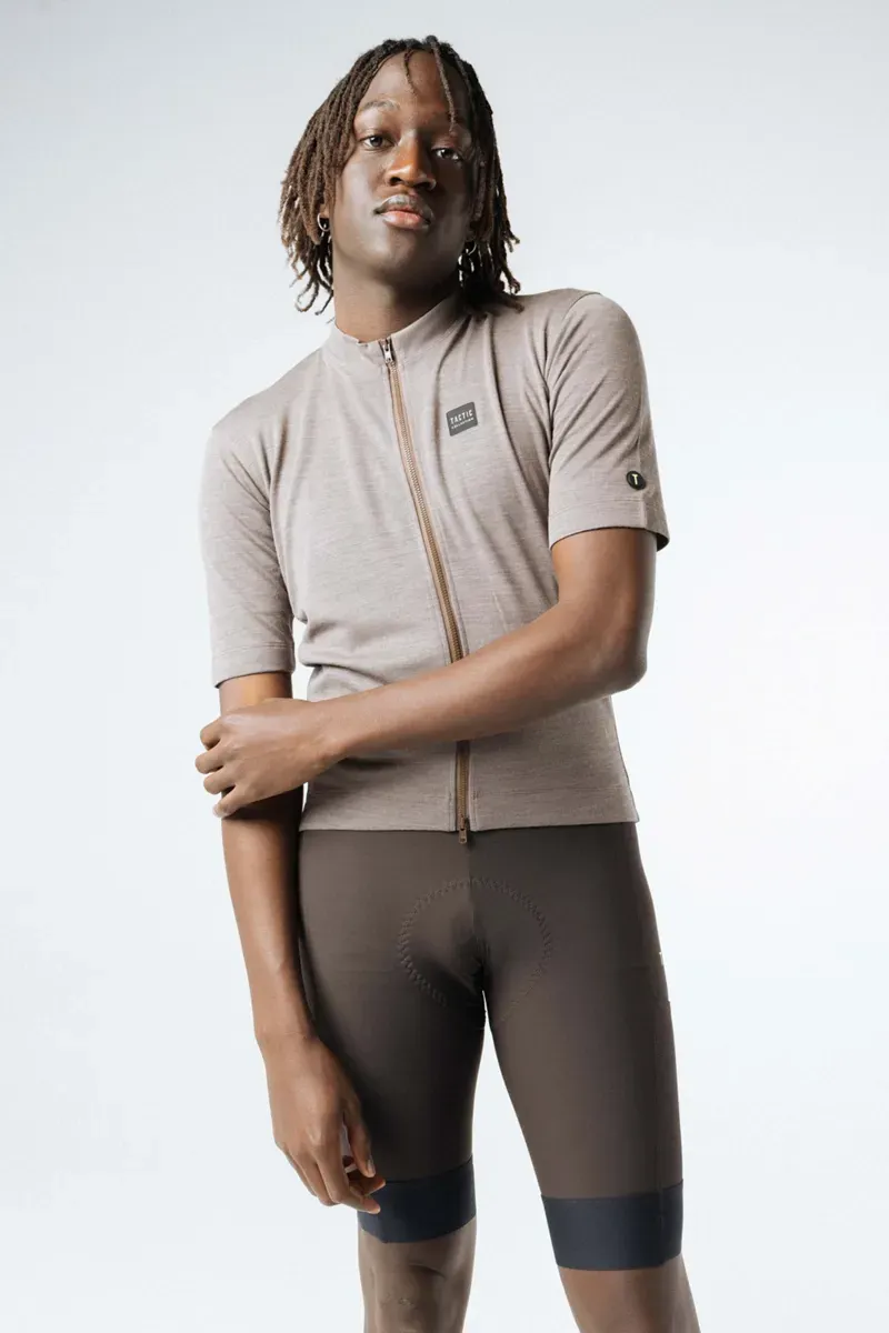 Tactic Sport Nomad Merino Short Sleeve Jersey in Brown-3