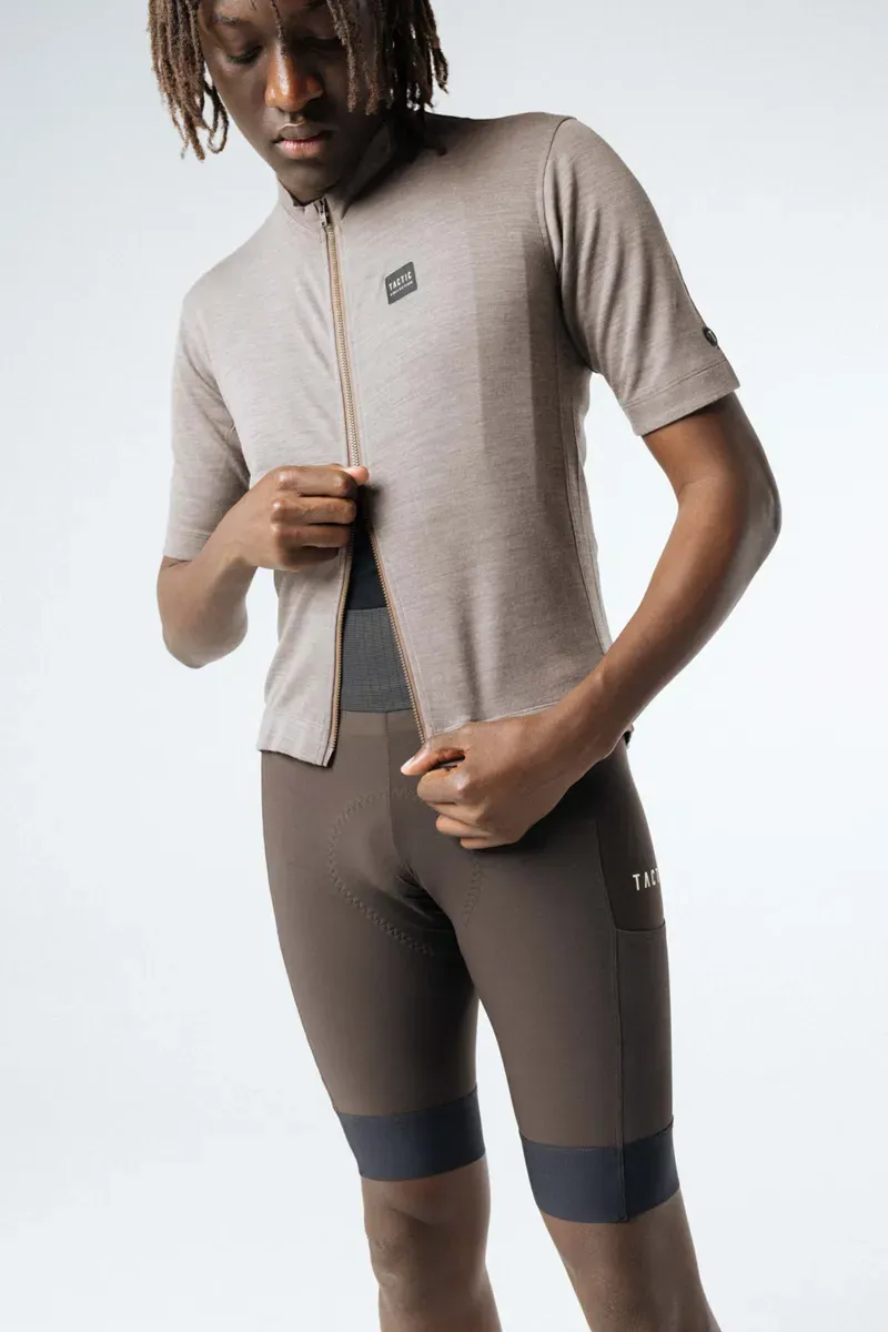 Tactic Sport Nomad Merino Short Sleeve Jersey in Brown-4