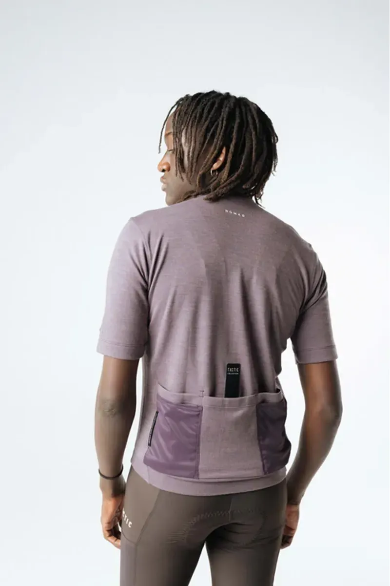 Tactic Sport Nomad Merino Short Sleeve Jersey in Purple-4
