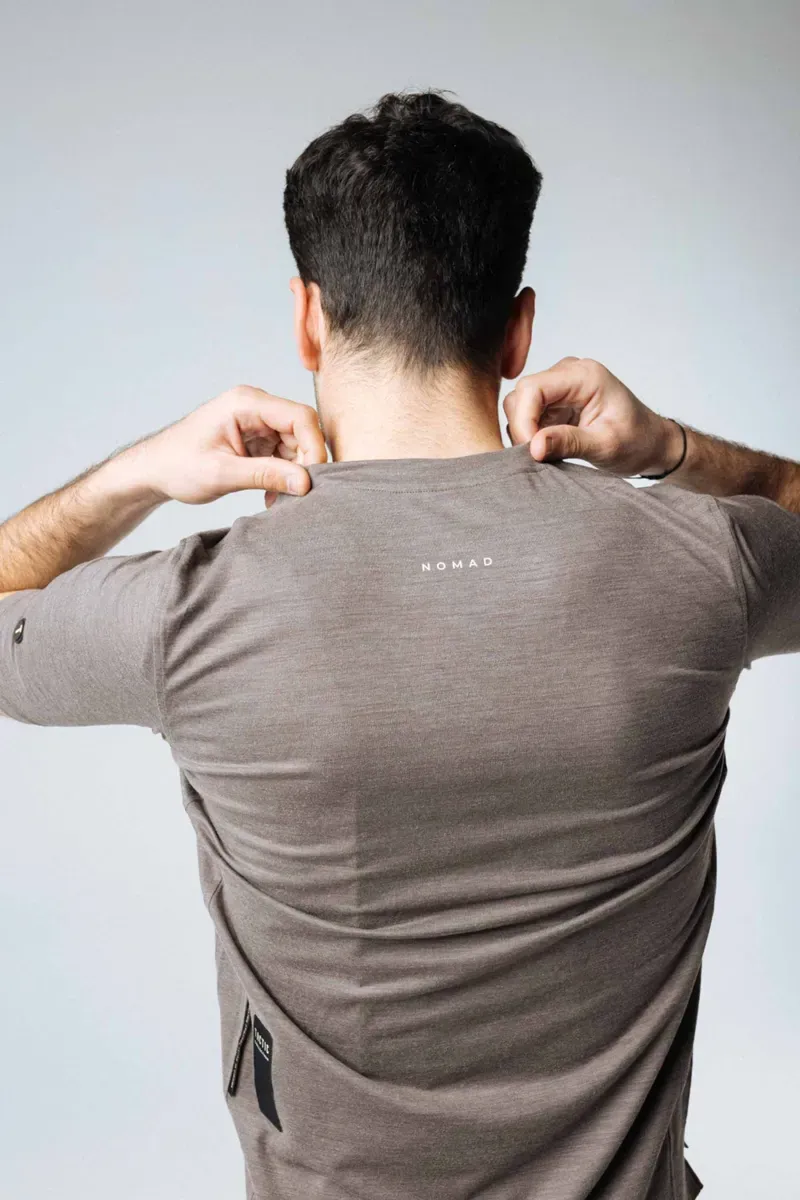 Tactic Sport Nomad Merino T-Shirt in Brown-4