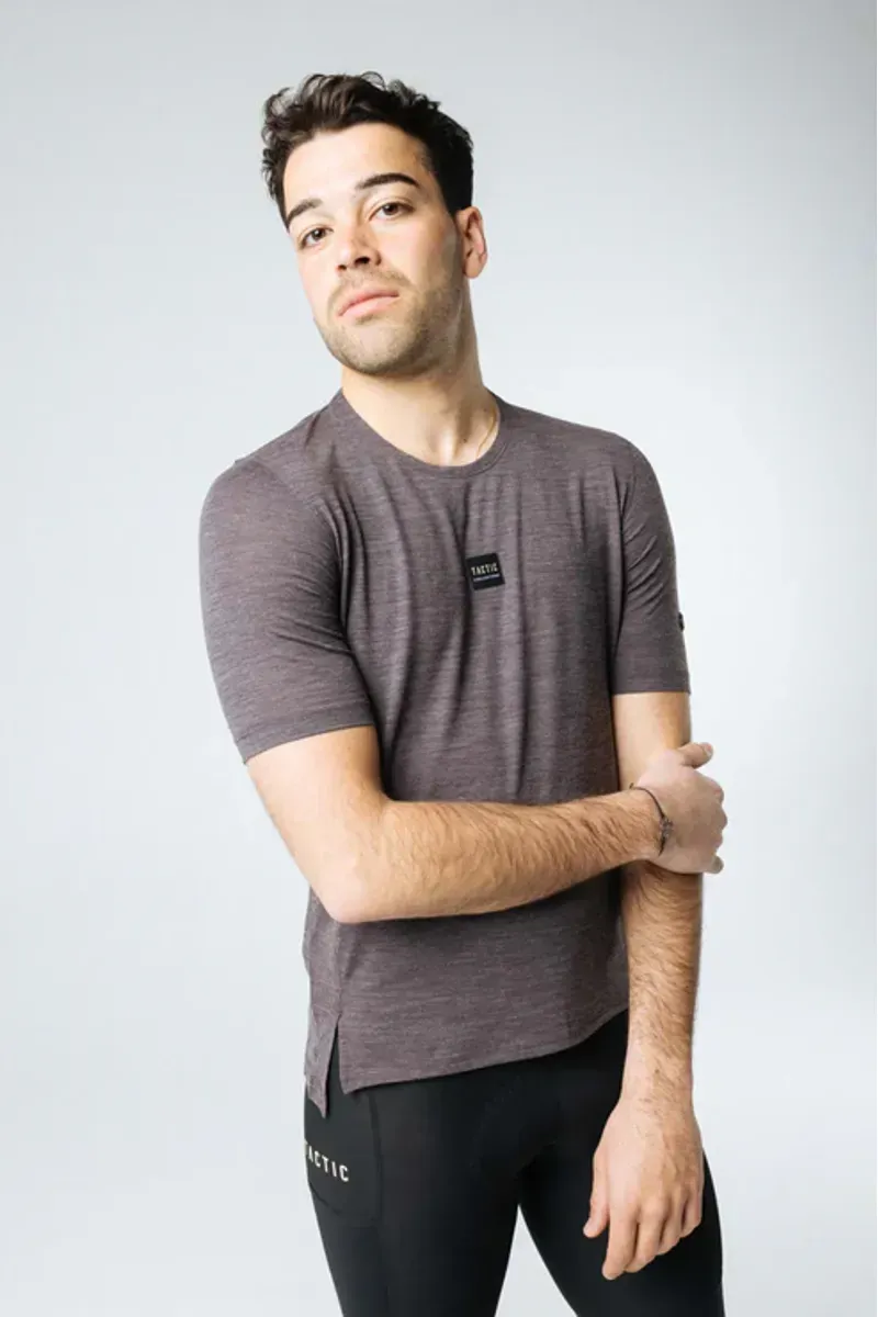 Tactic Sport Nomad Merino T-Shirt in Purple-3