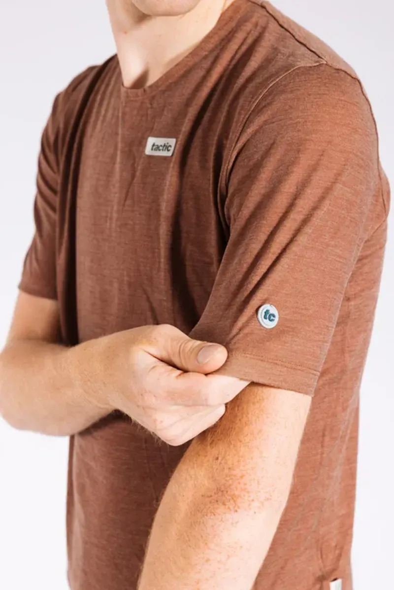 Tactic Sport Nomad Ultimate Merino T-Shirt in Orange-4