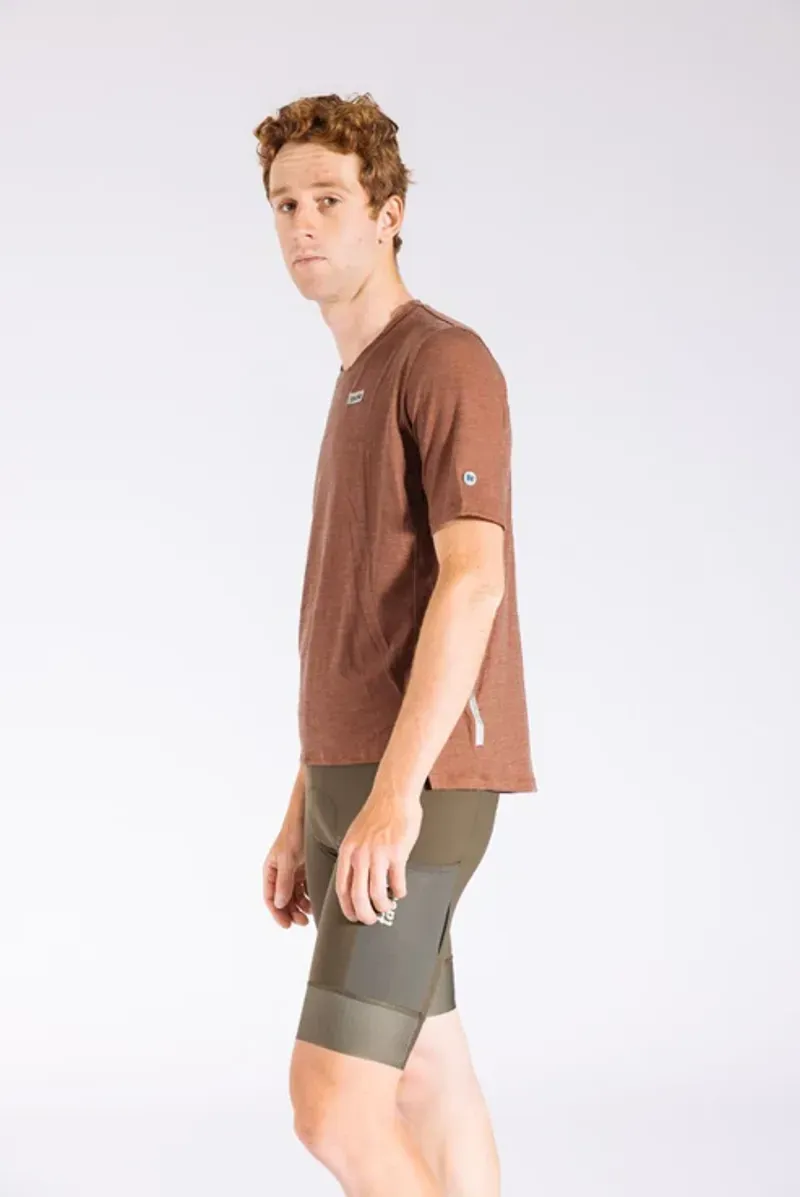 Tactic Sport Nomad Ultimate Merino T-Shirt in Orange-5