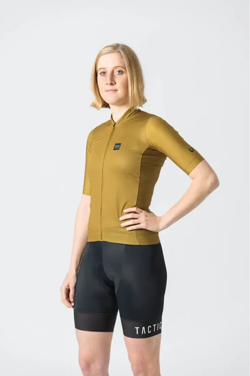 Tactic Sport Women's Origin Essence Short Sleeve Jersey in Ochre-3