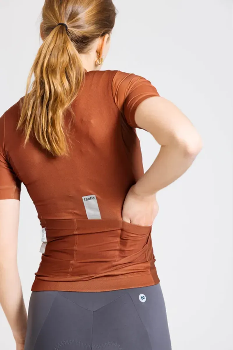 Tactic Sport Women's Origin Essence Short Sleeve Jersey in Orange-5