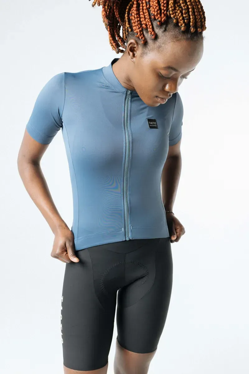 Tactic Sport Women's Origin Ultimate Short Sleeve Jersey in Blue-2