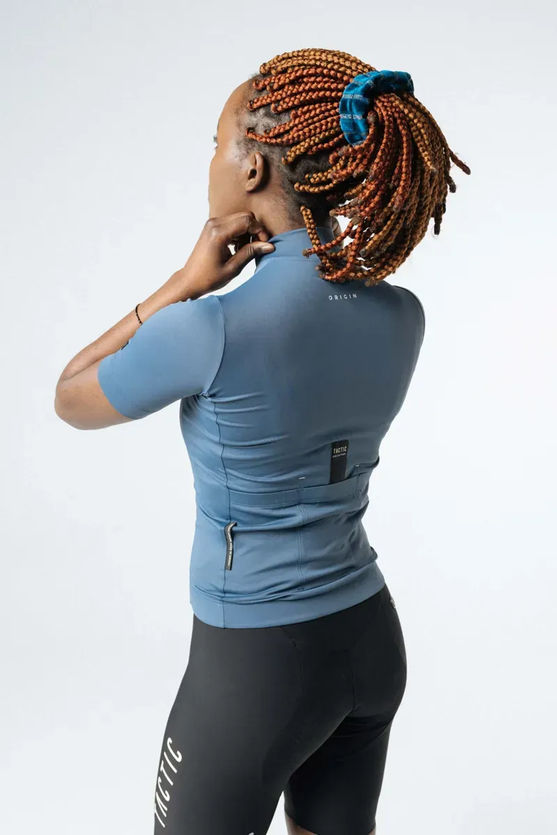 Tactic Sport Women's Origin Ultimate Short Sleeve Jersey in Blue-3