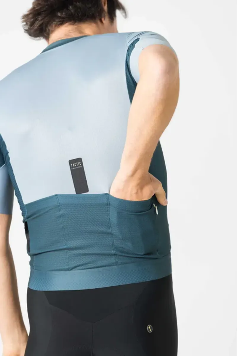 Tactic Sport Signature Essence Short Sleeve Jersey - Dark Grey Blue-3