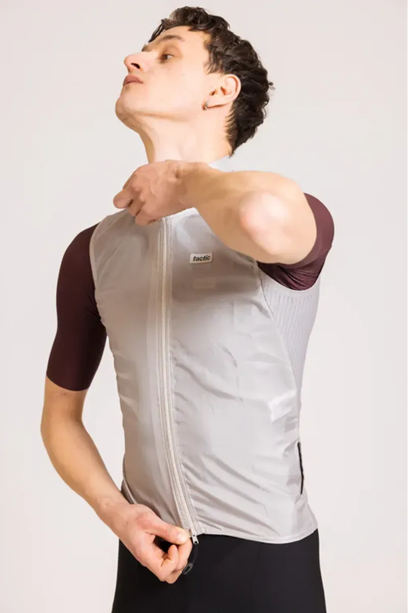 Tactic Sport Skurt Windproof Gilet in Grey-3