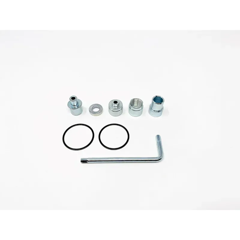 Elite Direct Drive Trainer Universal Axle Inserts in Silver