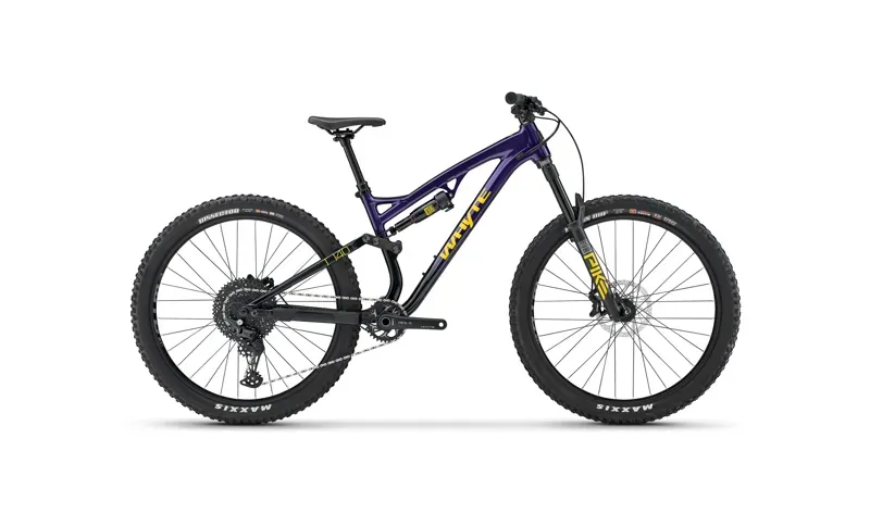 Whyte Bikes T-140 27 MTB in Gloss Purple/Black/Yellow